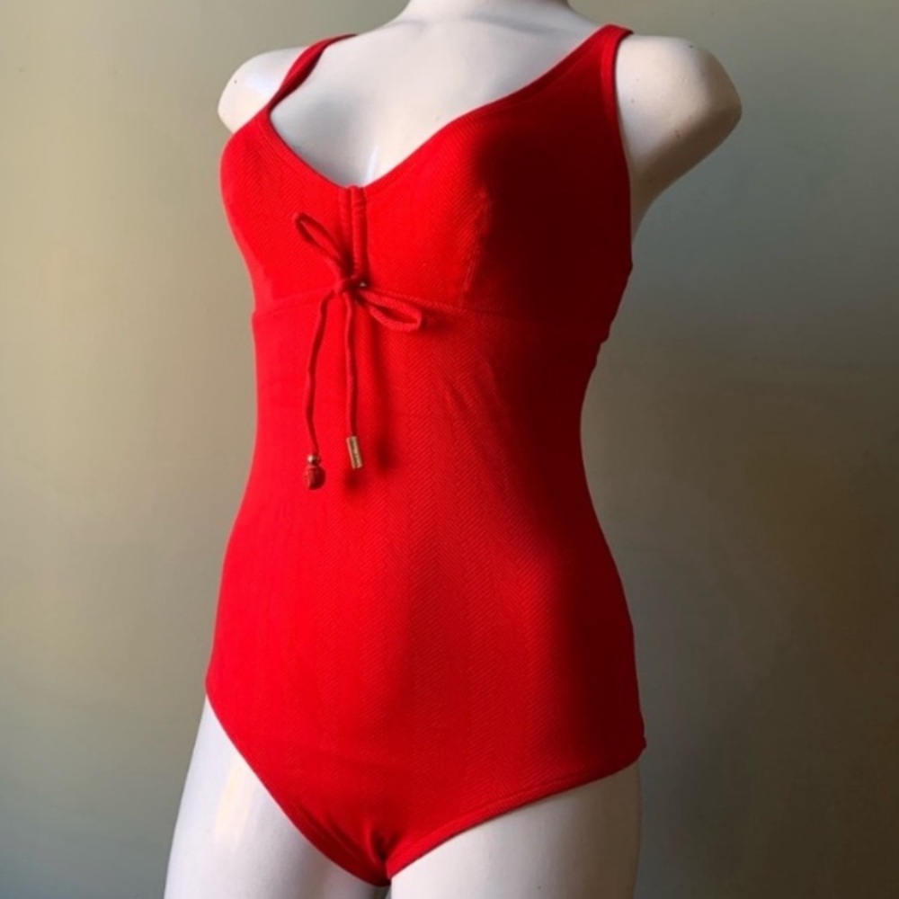 Andres Sarda Red One-piece Swimsuit